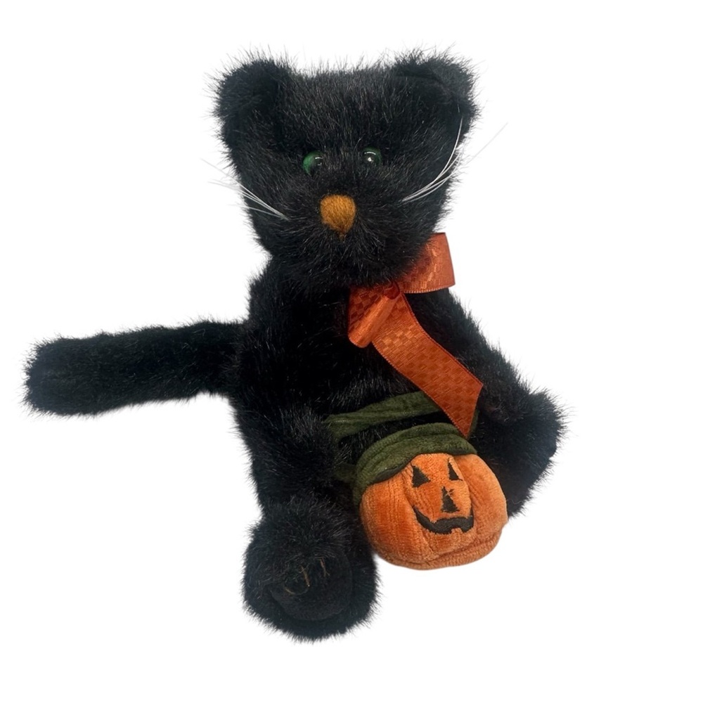 Boyd's Collection Plush Black Cat Halloween Trick or Treat Pumpkin 1988-2001